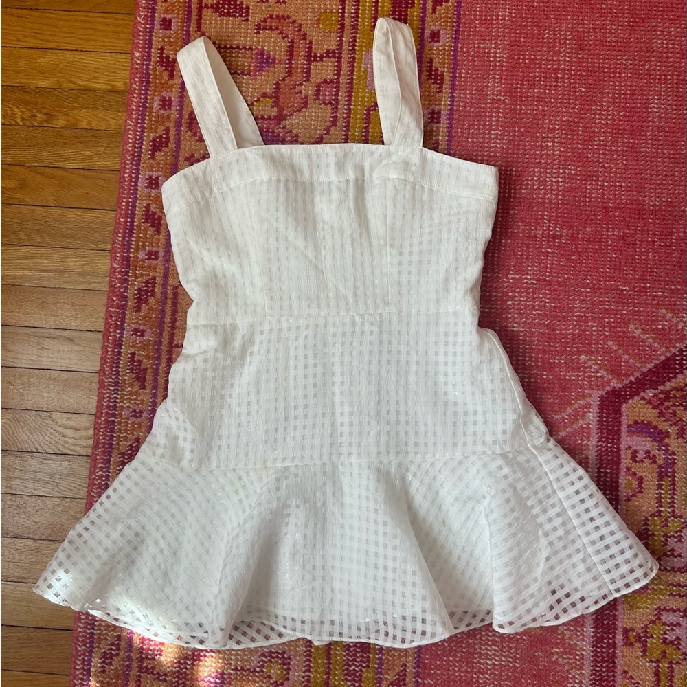 Amanda Uprichard Annalise dress in white, mini dress, great condition